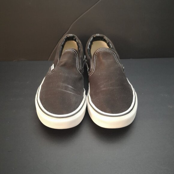 Vans Black Unisex Men's Size 8 / Ladies Size 9.5 Slip On Sneakers - Picture 3 of 7
